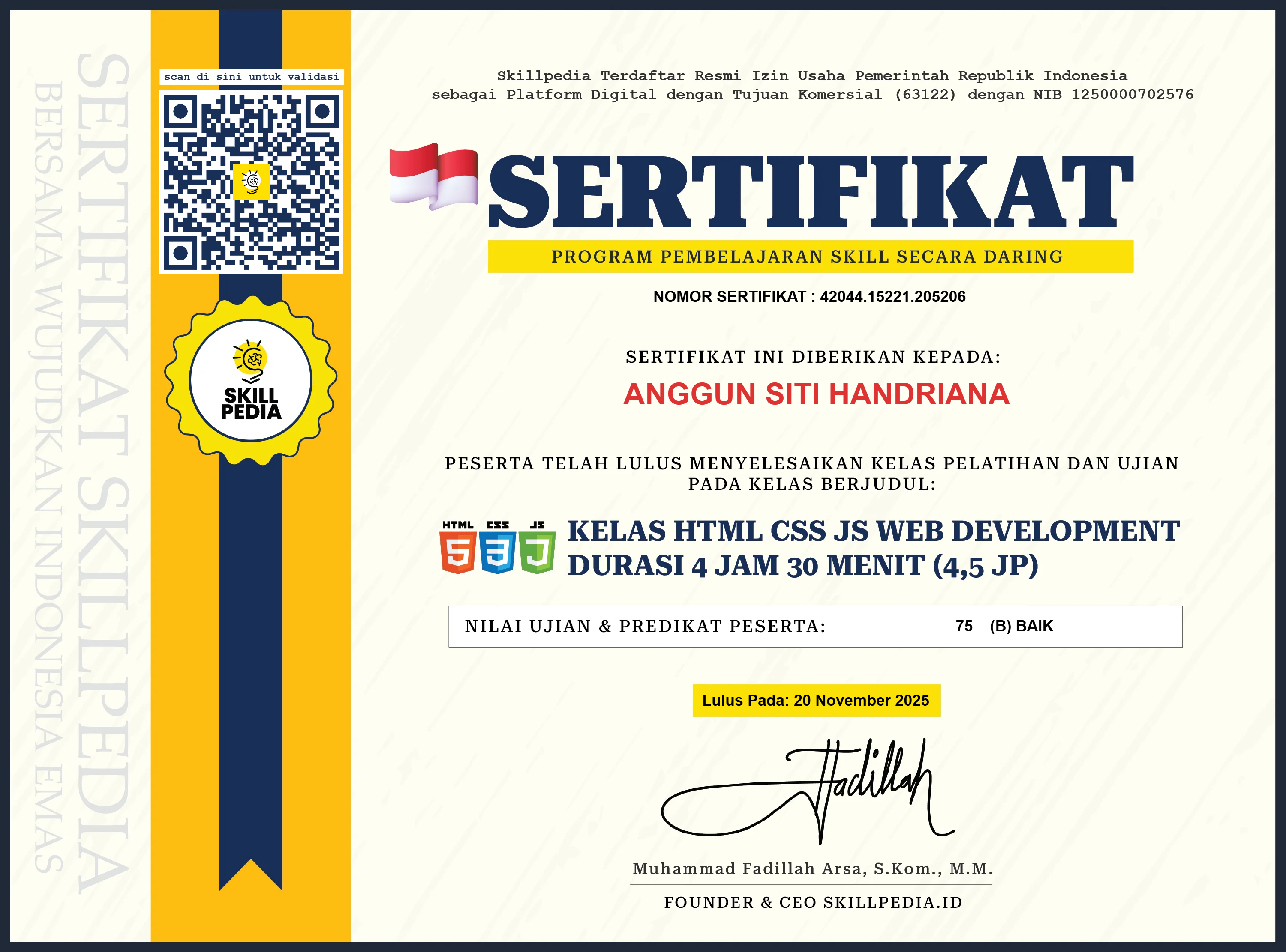 Sertifikat 3